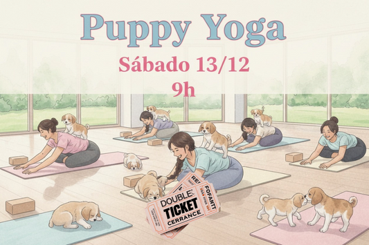 Puppy Yoga 13 de dezembro - INGRESSO DUPLO - Copacabana