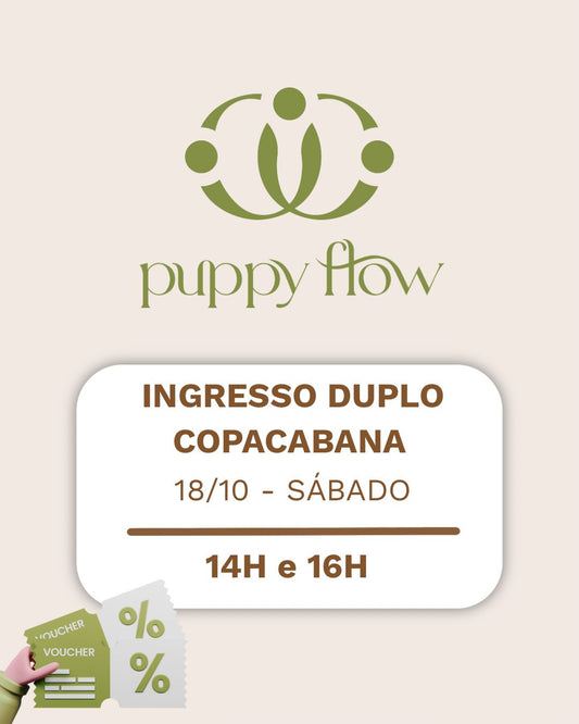 Puppy Yoga 18 de outubro INGRESSO DUPLO - Copacabana