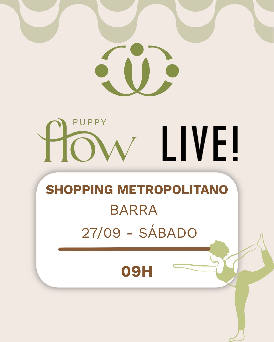 Aula de Yoga + LIVE! Shopping Metropolitano RJ 27 de setembro
